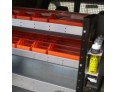 Set of 4x Large Red Plastic Storage Bins; 240mm x 330mm