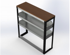 Van Racking 2 Shelf Bench Unit; 1000mm x 1000mm x 330mm