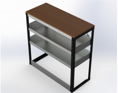 Van Racking 2 Shelf Bench Unit; 1000mm x 1000mm x 430mm