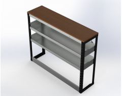 Van Racking 2 Shelf Bench Unit; 1000mm x 1250mm x 330mm