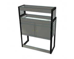 Van Racking 2 Cabinet, 2 Shelf; 1300mm x 1000mm x 330/230mm