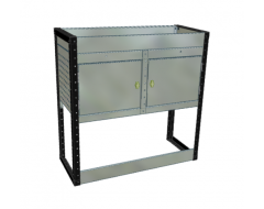 Van Racking 2 Cabinet, 1 Shelf Unit; 1000mm x 1000mm x 330mm