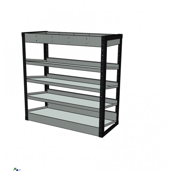  Van Racking 5 Shelf Case Unit; 1000mm x 1000mm x 430mm
