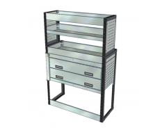 Van Racking 3 Drawers, 3 Shelves; 1500mm x 1000mm x 330/230mm