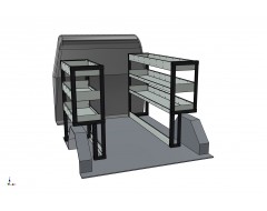Fiat Doblo 2012 Onwards LWB Vantage Systems Van Racking Kit