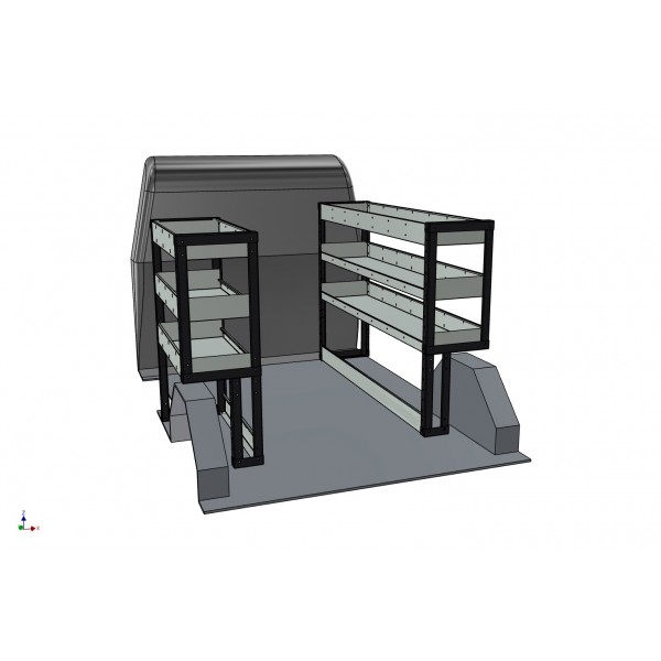 Vauxhall Combo 2012 Onwards LWB Vantage Systems Van Racking Kit