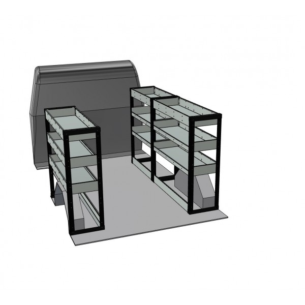 Renault Trafic 2002-2014 SWB Low Roof Van Shelving Kit