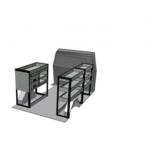 Citroen Dispatch Compact Van Shelving Kit with Drawer Unit