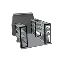 Volkswagen Transporter T5/T6 SWB Van Shelving Kit