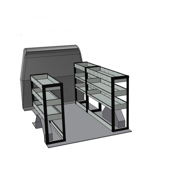 Volkswagen Transporter T5/T6 SWB Van Shelving Kit