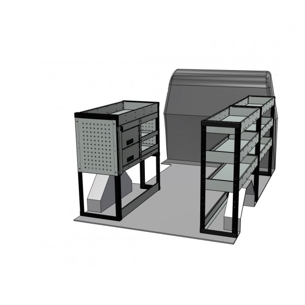 Ford Transit SWB Van Racking Kit With Drawers