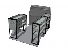 Volkswagen Transporter T5/T6 SWB Van Racking Kit with Drawer Unit