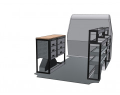 Mercedes Vito XLWB Van Racking Kit With Bench Top