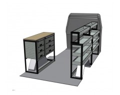 Volkswagen Crafter MWB Van Racking Kit with Work Bench