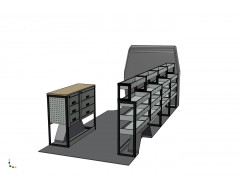 Mercedes Sprinter Van Racking Kit With Bench Top XLWB
