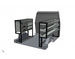 Peugeot Expert 2016 Onwards EXSWB Vantage Systems Van Racking and Drawer Kit