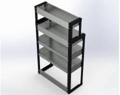 Van Racking 4 Shelf Unit 1300mm x 750mm x 330mm