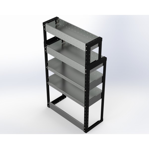 Van Racking 4 Shelf Unit 1300mm x 750mm x 330mm